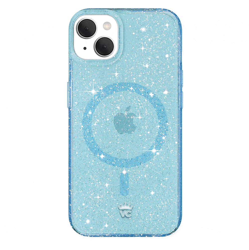 Blue Stardust Glitter iPhone Case