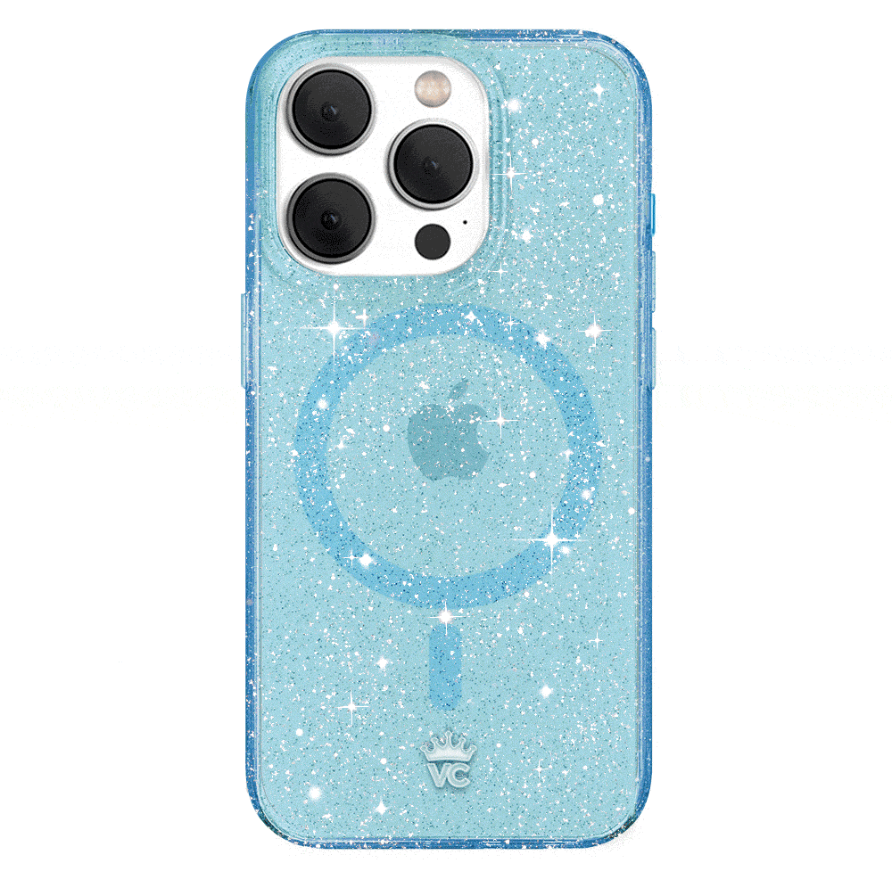 Blue Stardust Glitter iPhone Case
