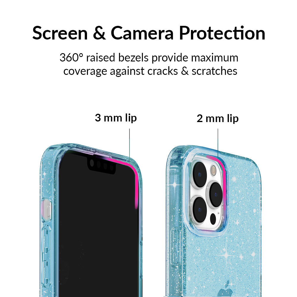Blue Stardust Glitter iPhone Case