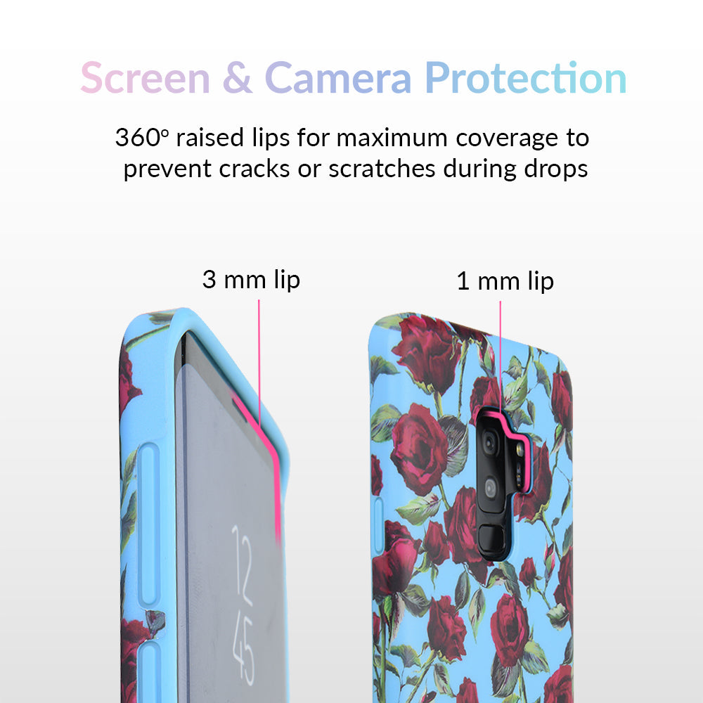 Blue Roses Floral Samsung Galaxy Case
