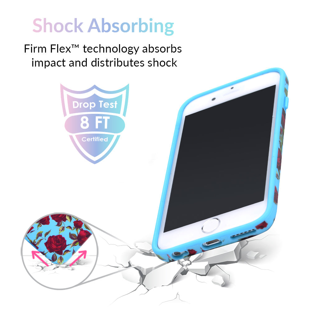 Blue Roses Floral iPhone Case