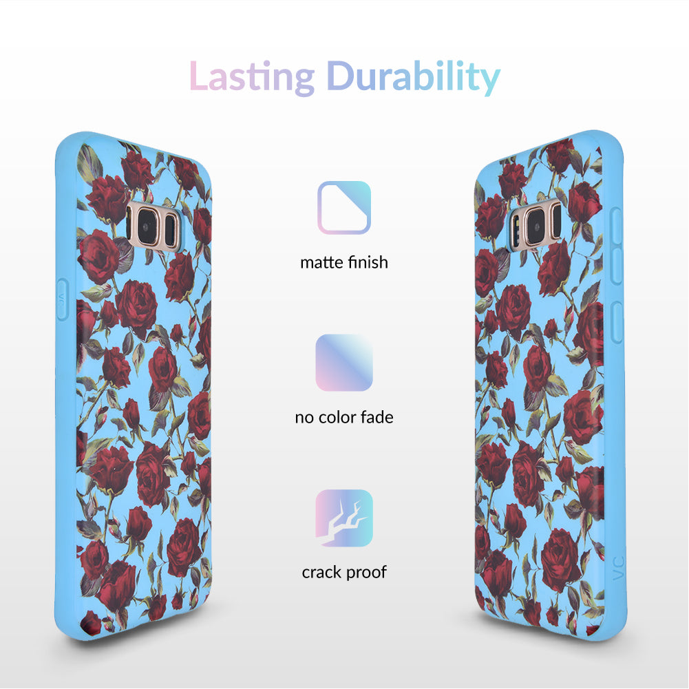 Blue Roses Floral Samsung Galaxy Case