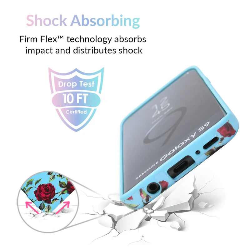 Blue Roses Floral Samsung Galaxy Case