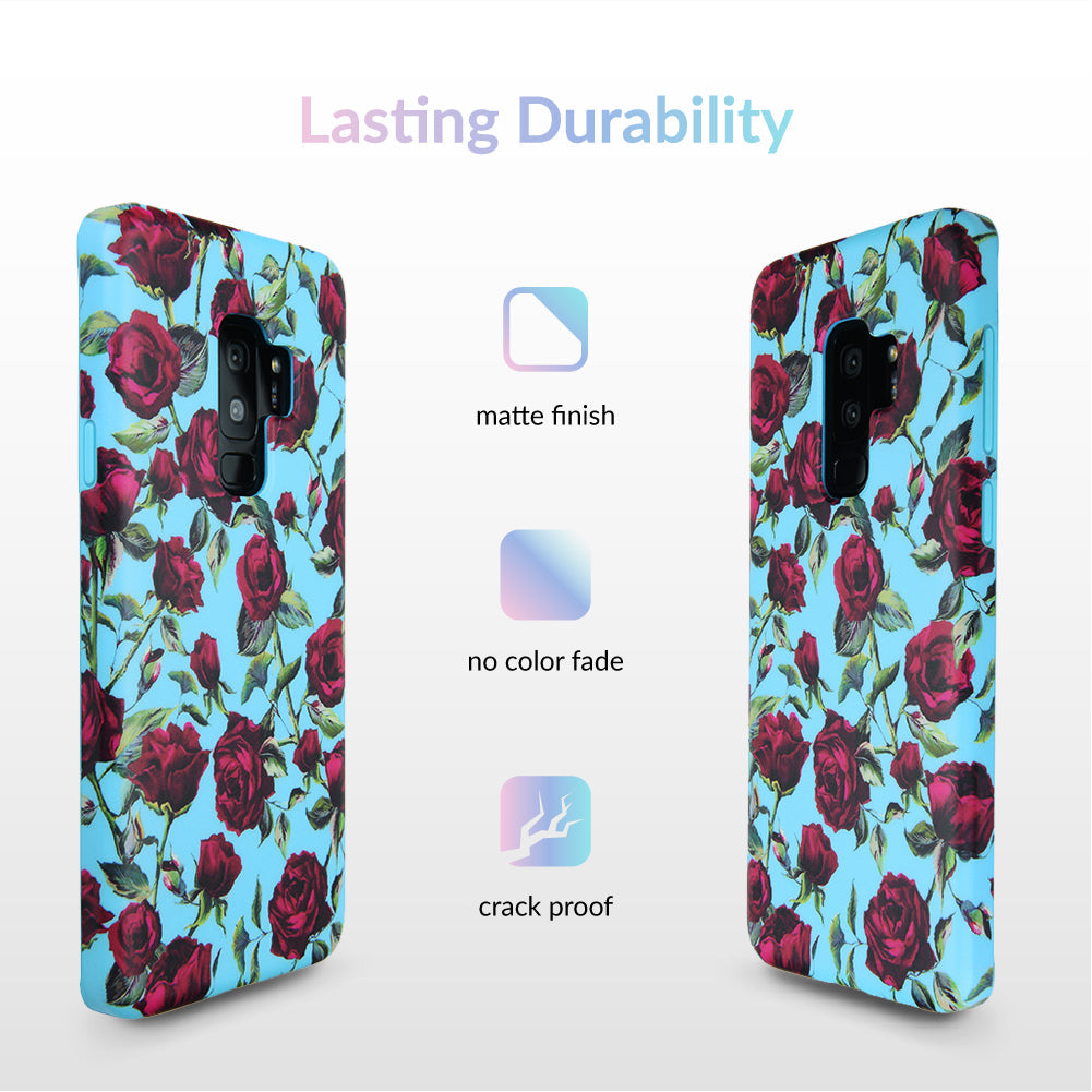 Blue Roses Floral Samsung Galaxy Case