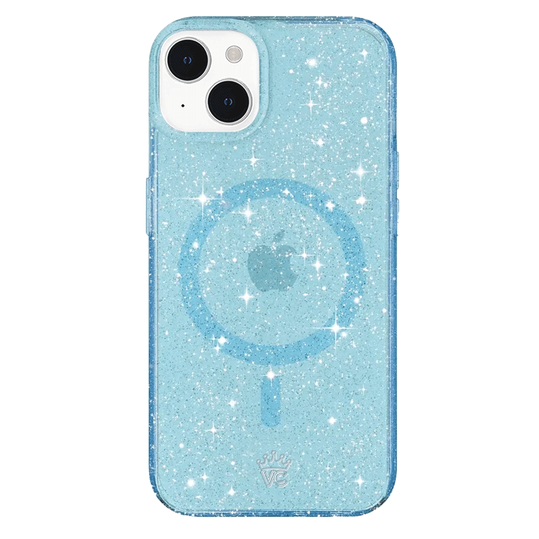 Blue Stardust Glitter iPhone Case
