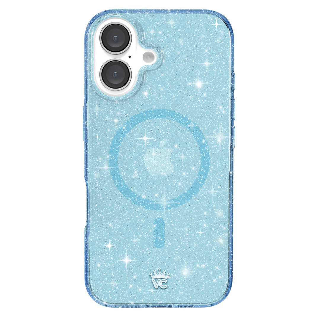 Blue Stardust Glitter iPhone Case