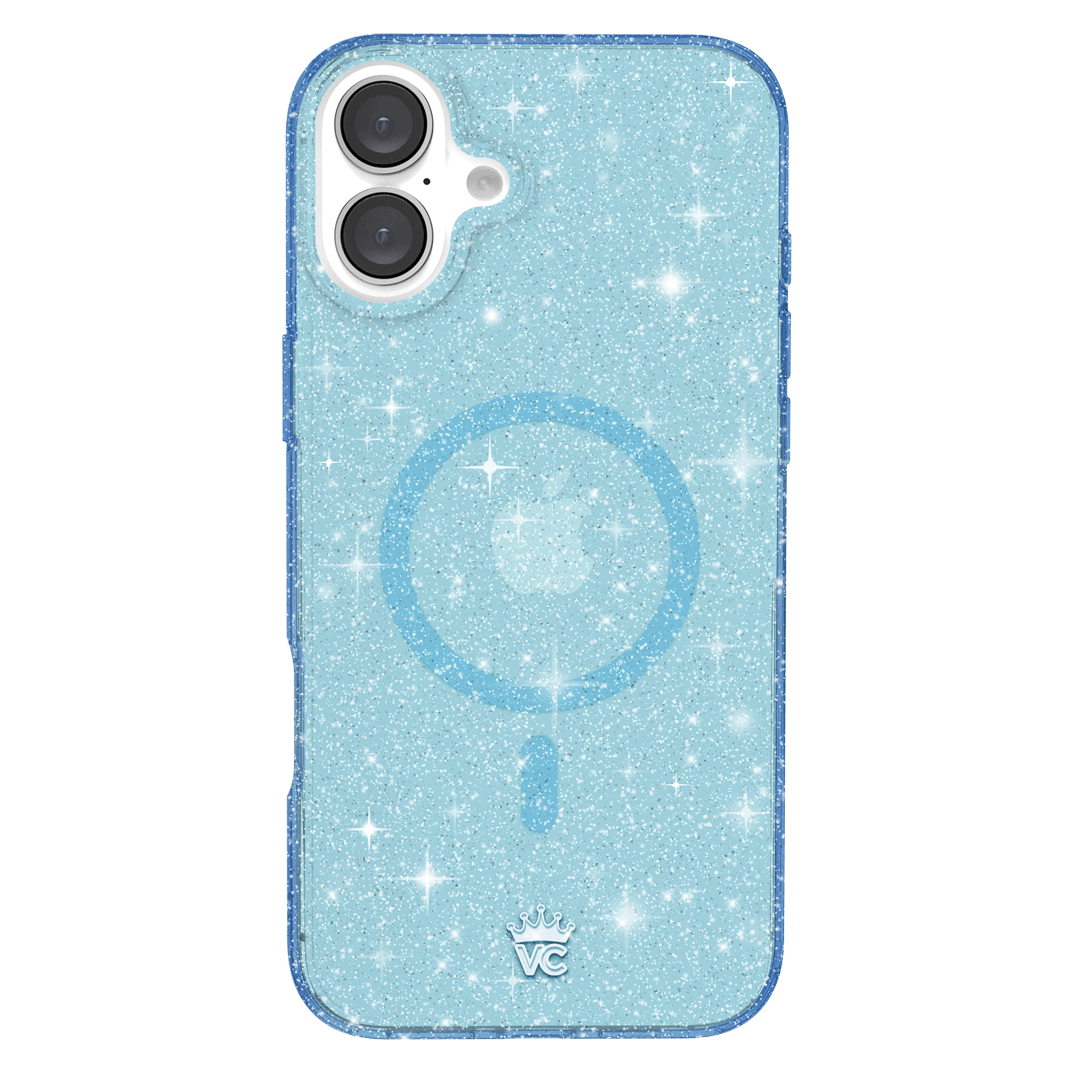 Blue Stardust Glitter iPhone Case