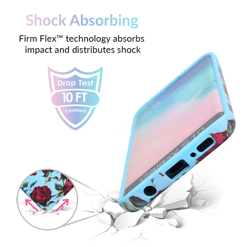 Blue Roses Floral Samsung Galaxy Case