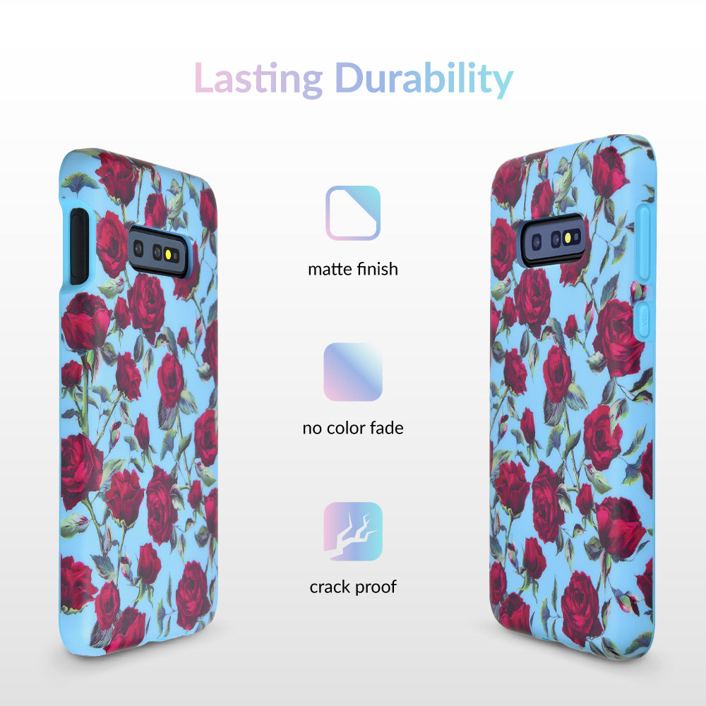 Blue Roses Floral Samsung Galaxy Case