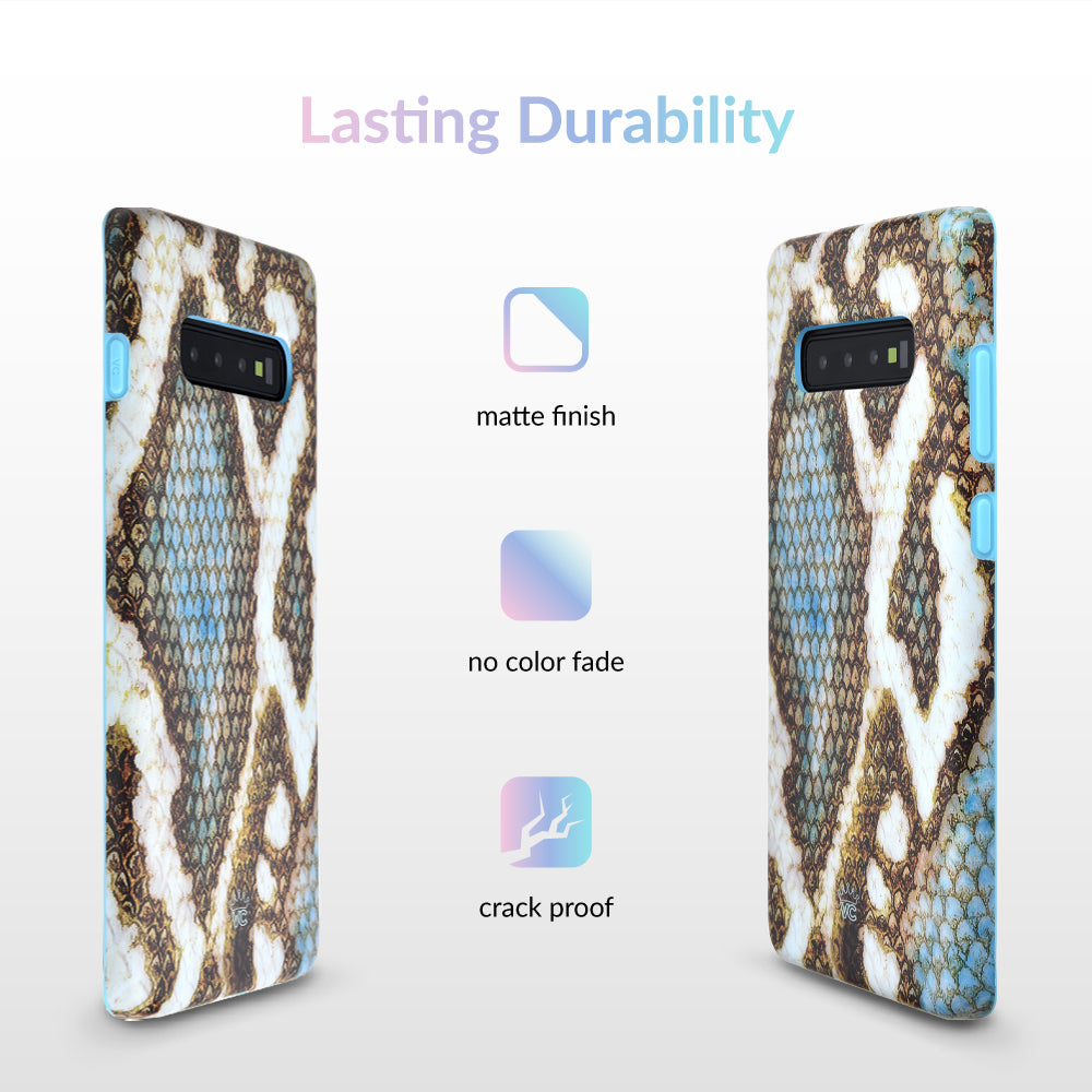 Blue Snakeskin Samsung Galaxy Case