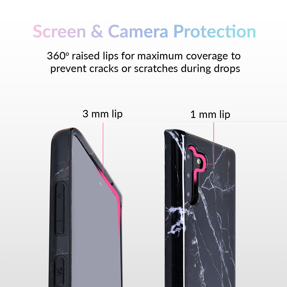 Black Marble Samsung Case