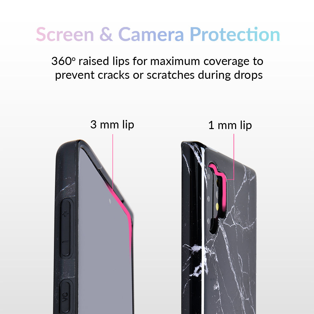 Black Marble Samsung Case