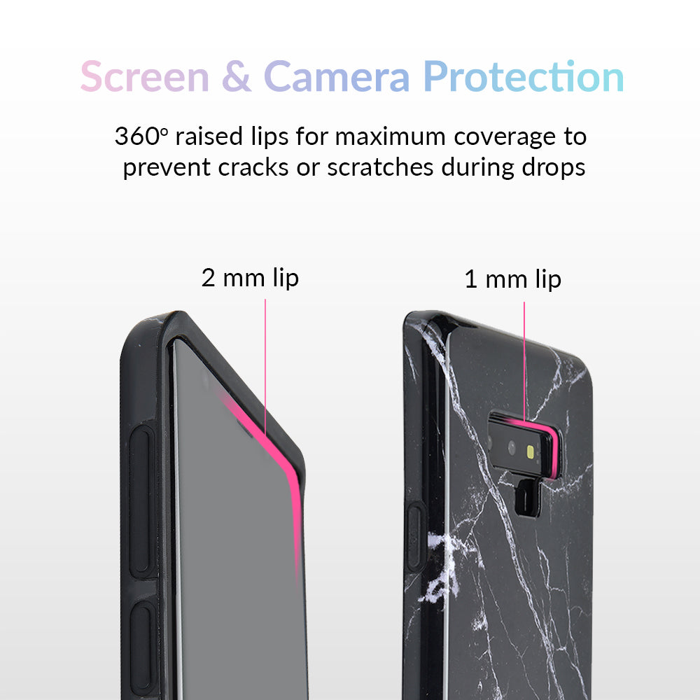 Black Marble Samsung Case