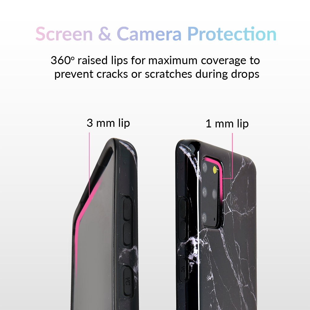 Black Marble Samsung Case