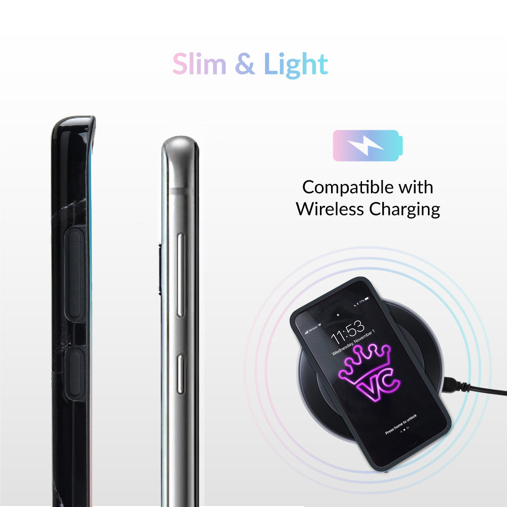 Black Marble Samsung Case