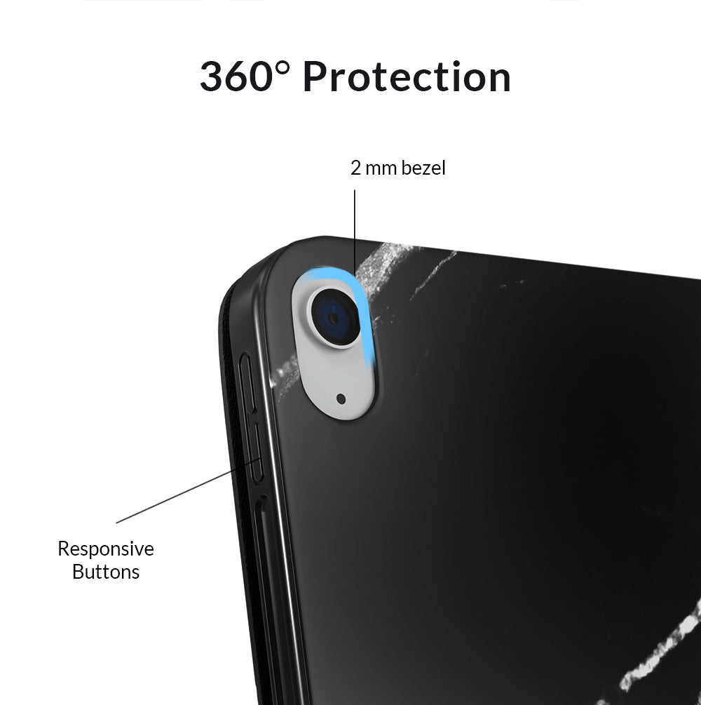 Black Marble iPad Case