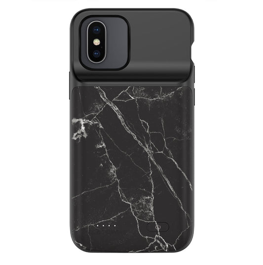 Black Marble iPhone Charging Case