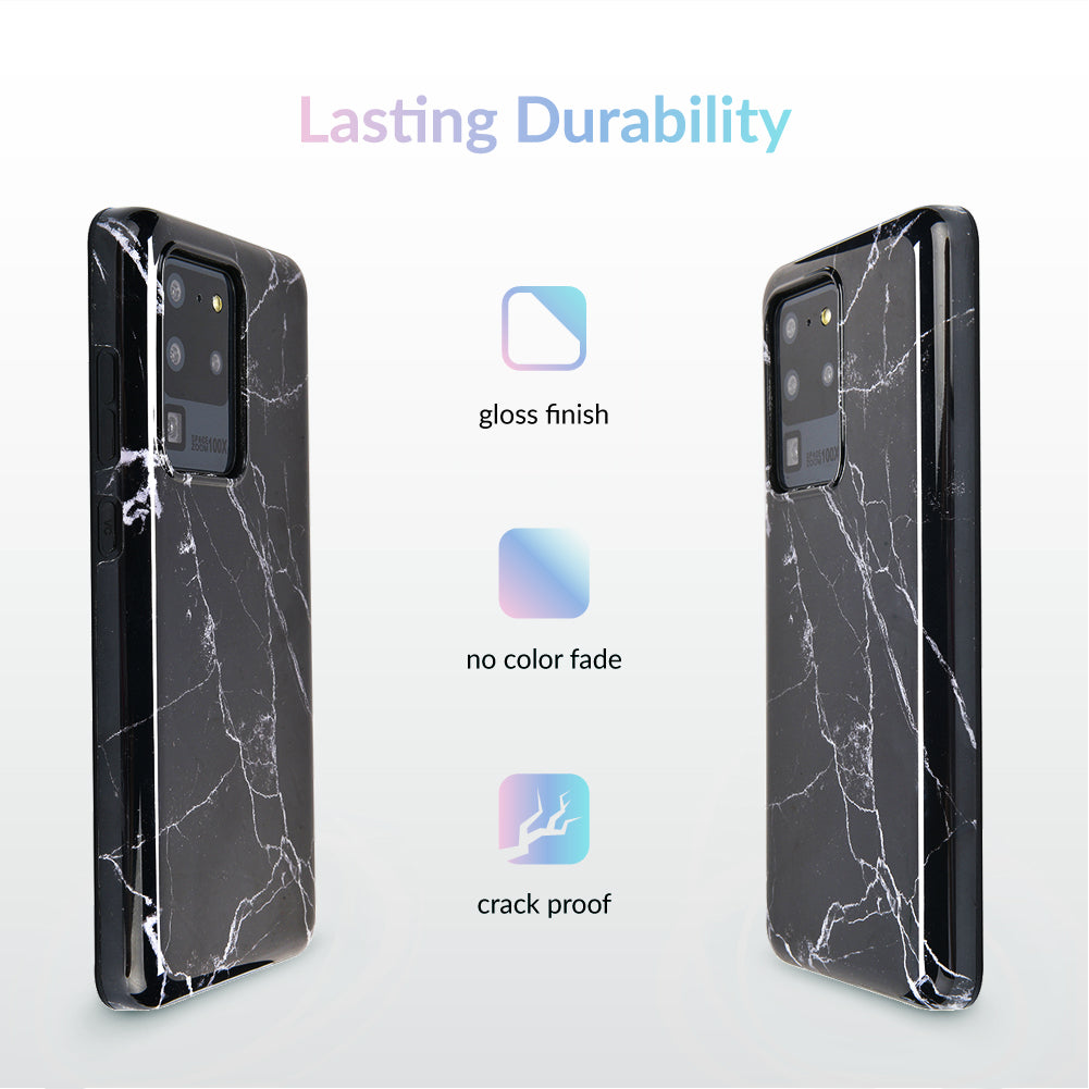 Black Marble Samsung Case