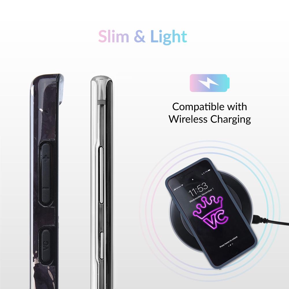 Black Marble Rose Gold Chrome Samsung Galaxy Case