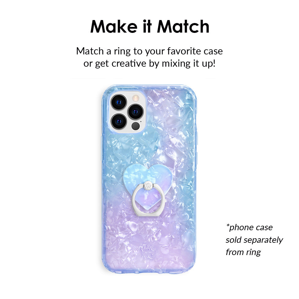 Blue Opal Quartz Phone Ring