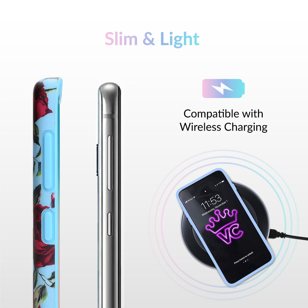 Blue Roses Floral Samsung Galaxy Case