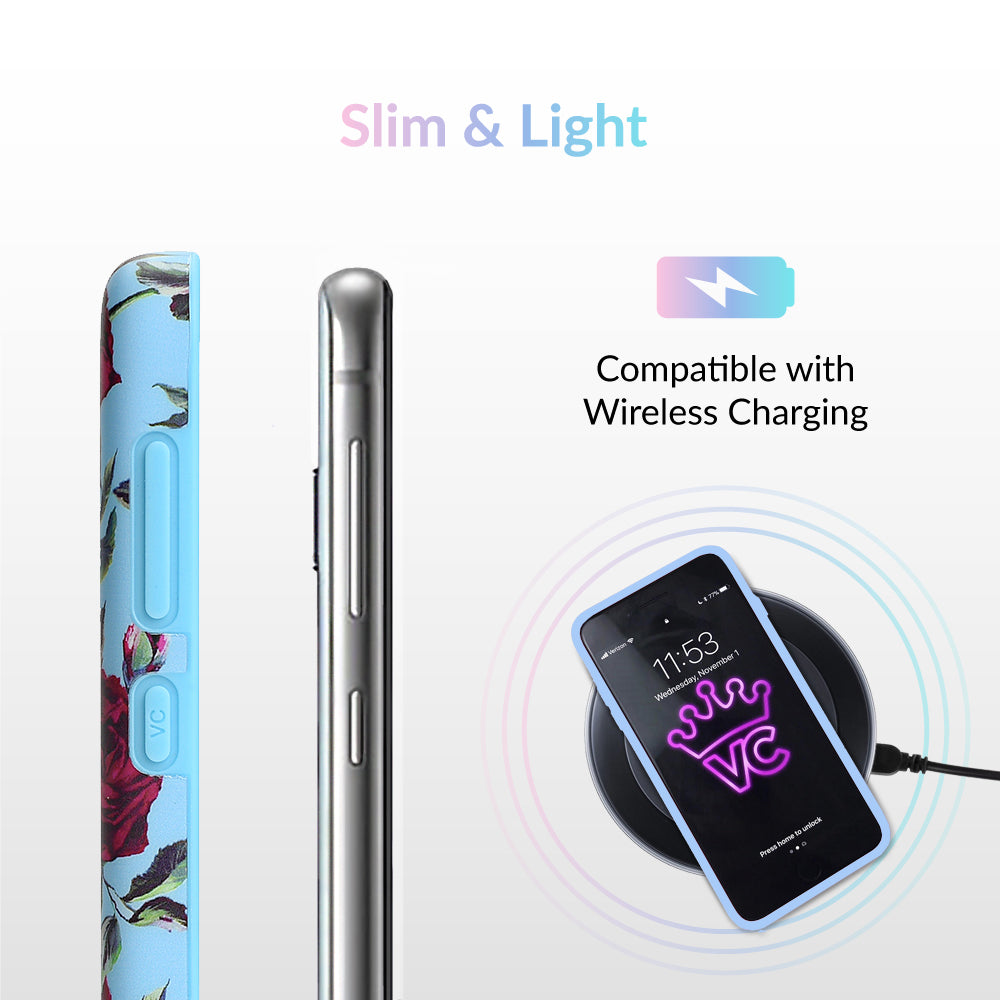 Blue Roses Floral Samsung Galaxy Case