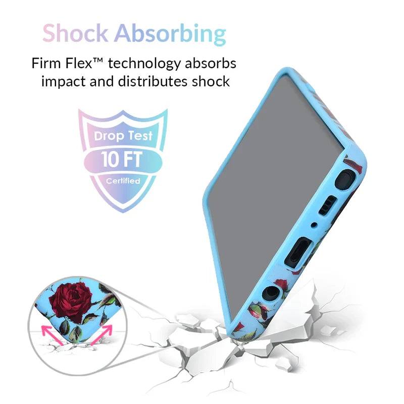 Blue Roses Floral Samsung Galaxy Case