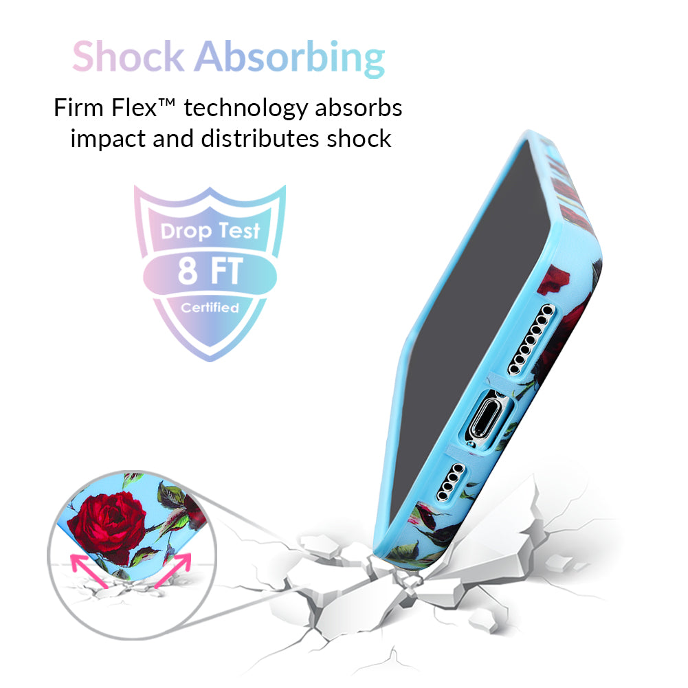 Blue Roses Floral iPhone Case