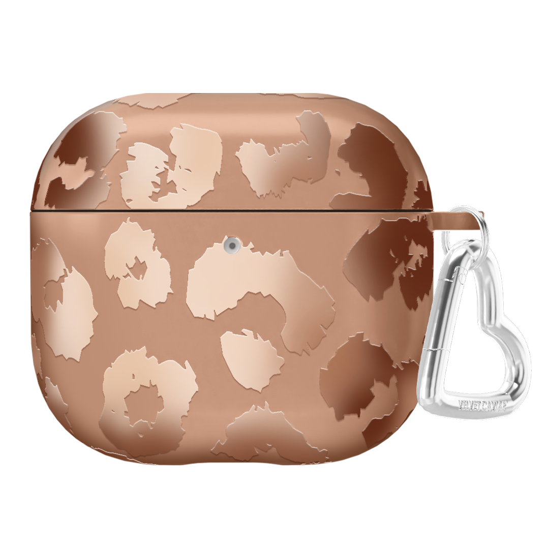 Bronze Chrome Leopard AirPod Case