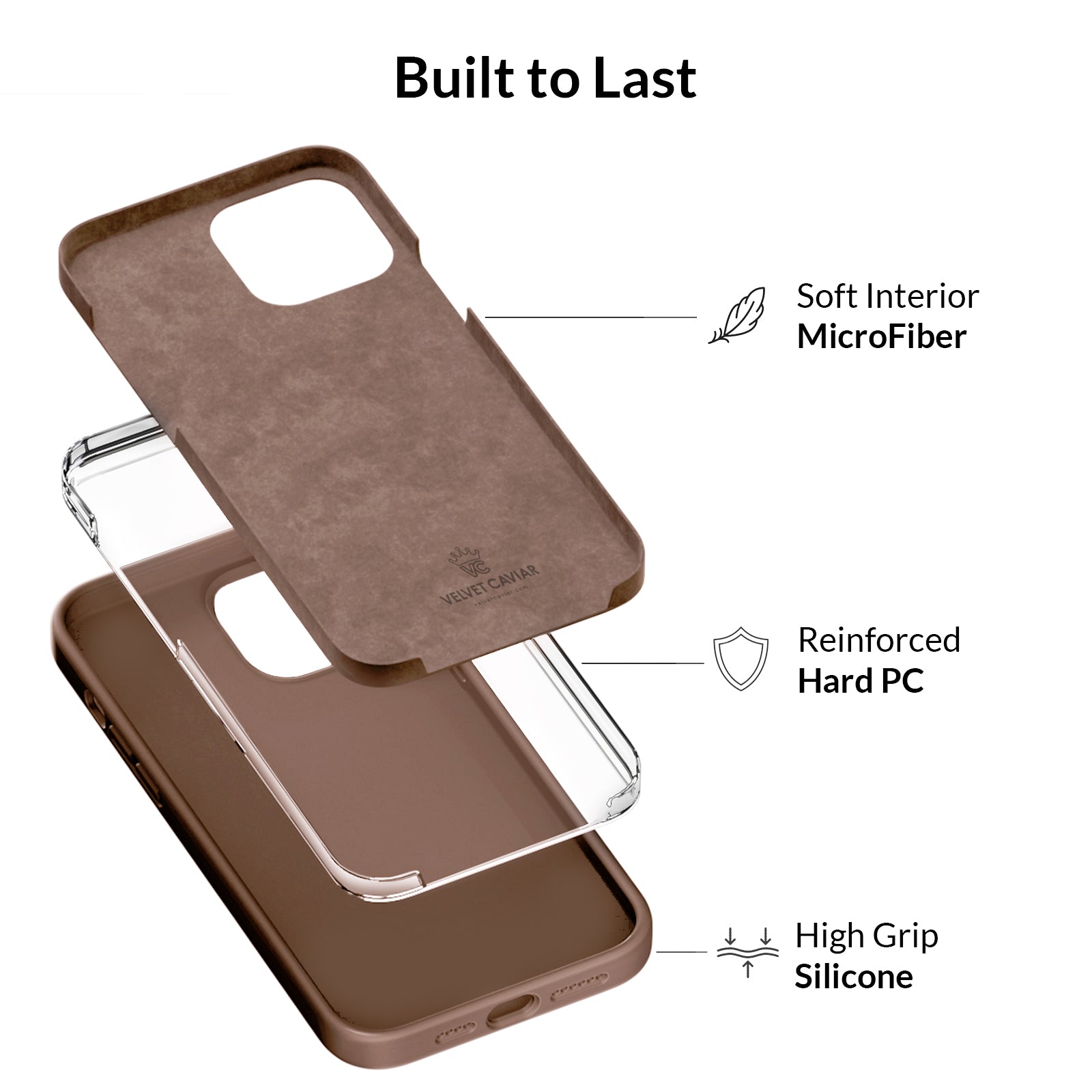 Brown Silicone iPhone Case