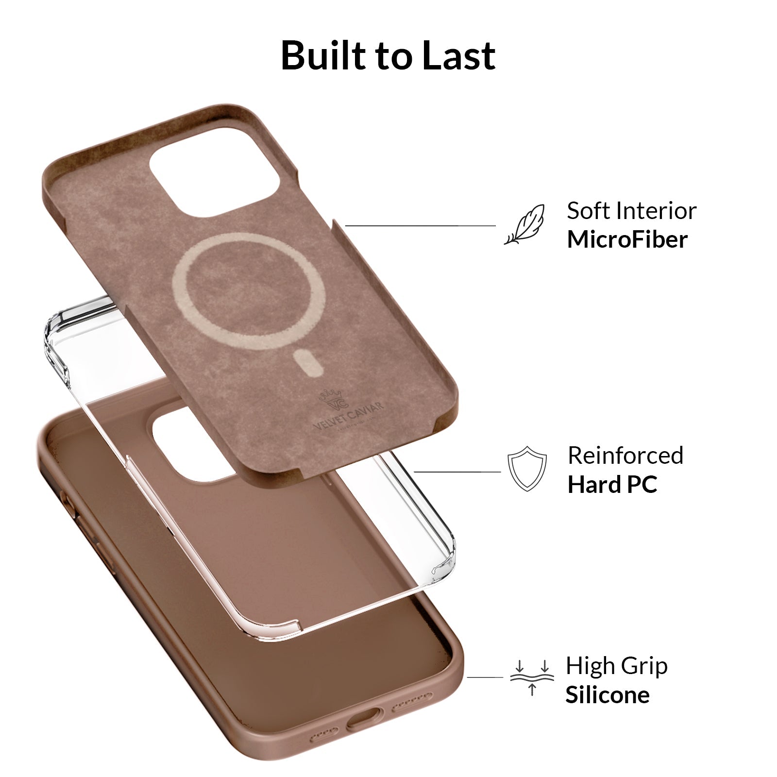 Brown Silicone iPhone Case
