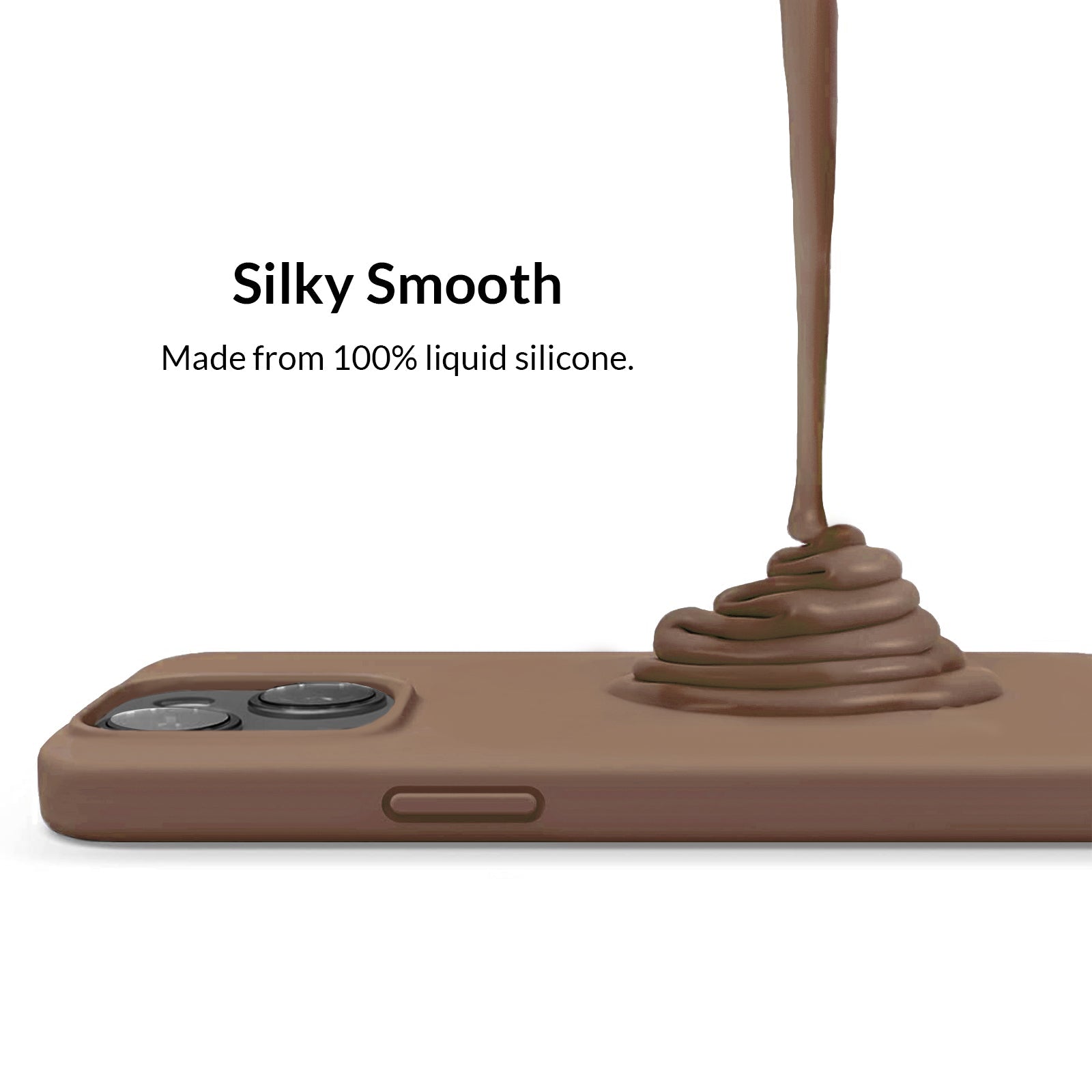 Brown Silicone iPhone Case
