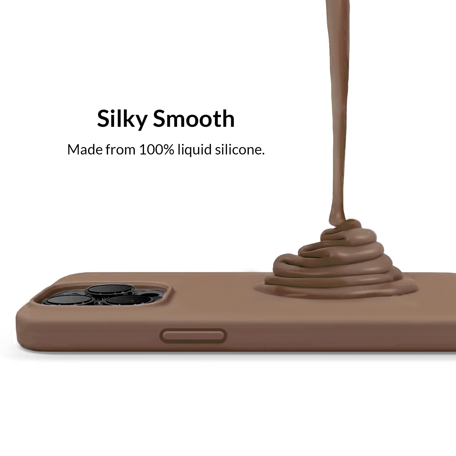 Brown Silicone iPhone Case