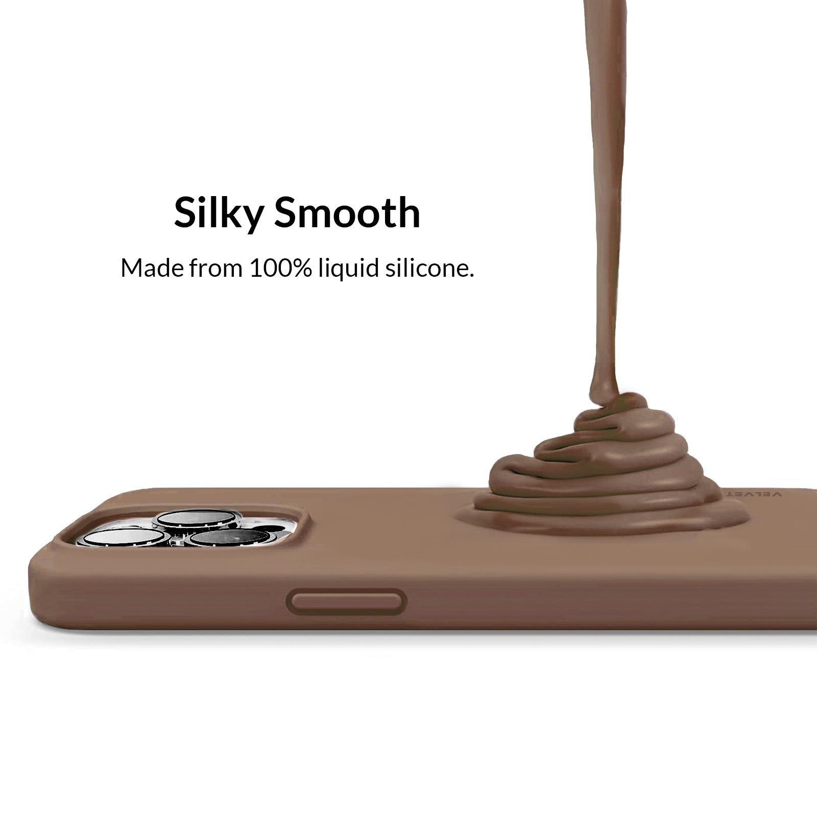 Brown Silicone iPhone Case