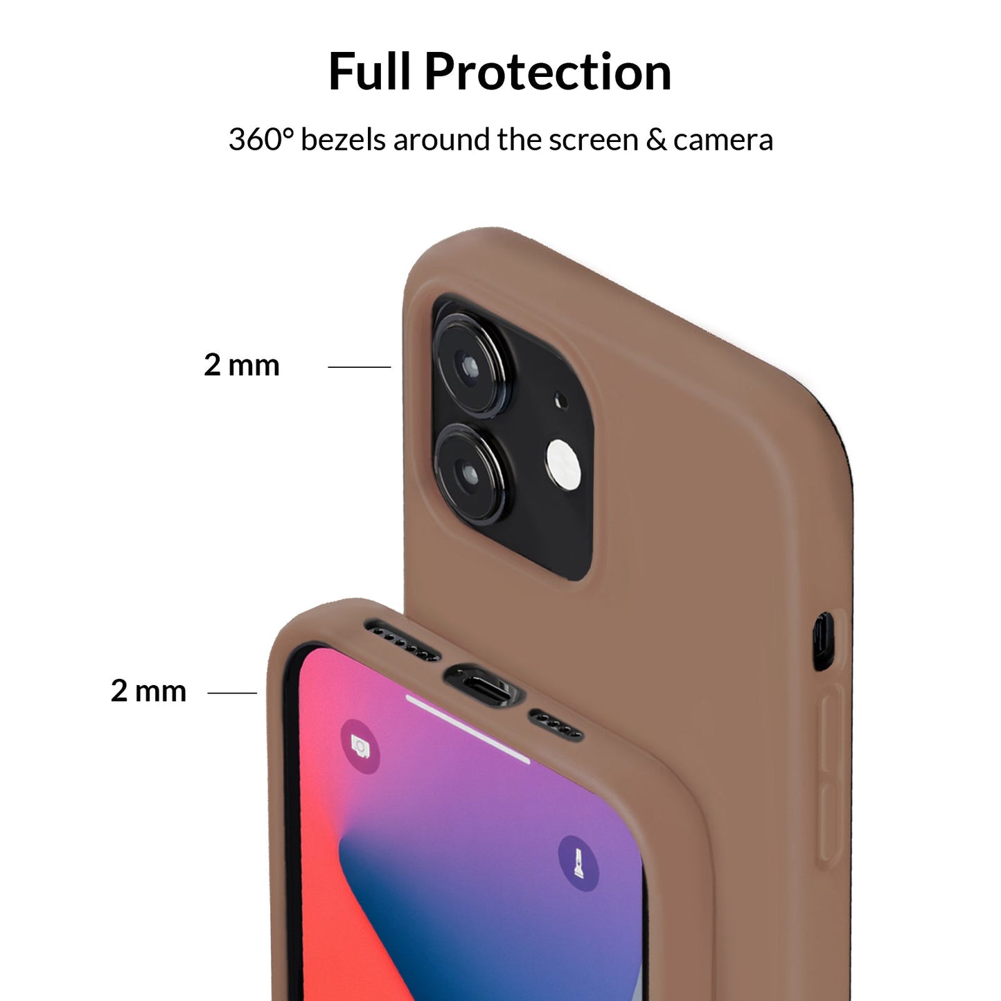 Brown Silicone iPhone Case