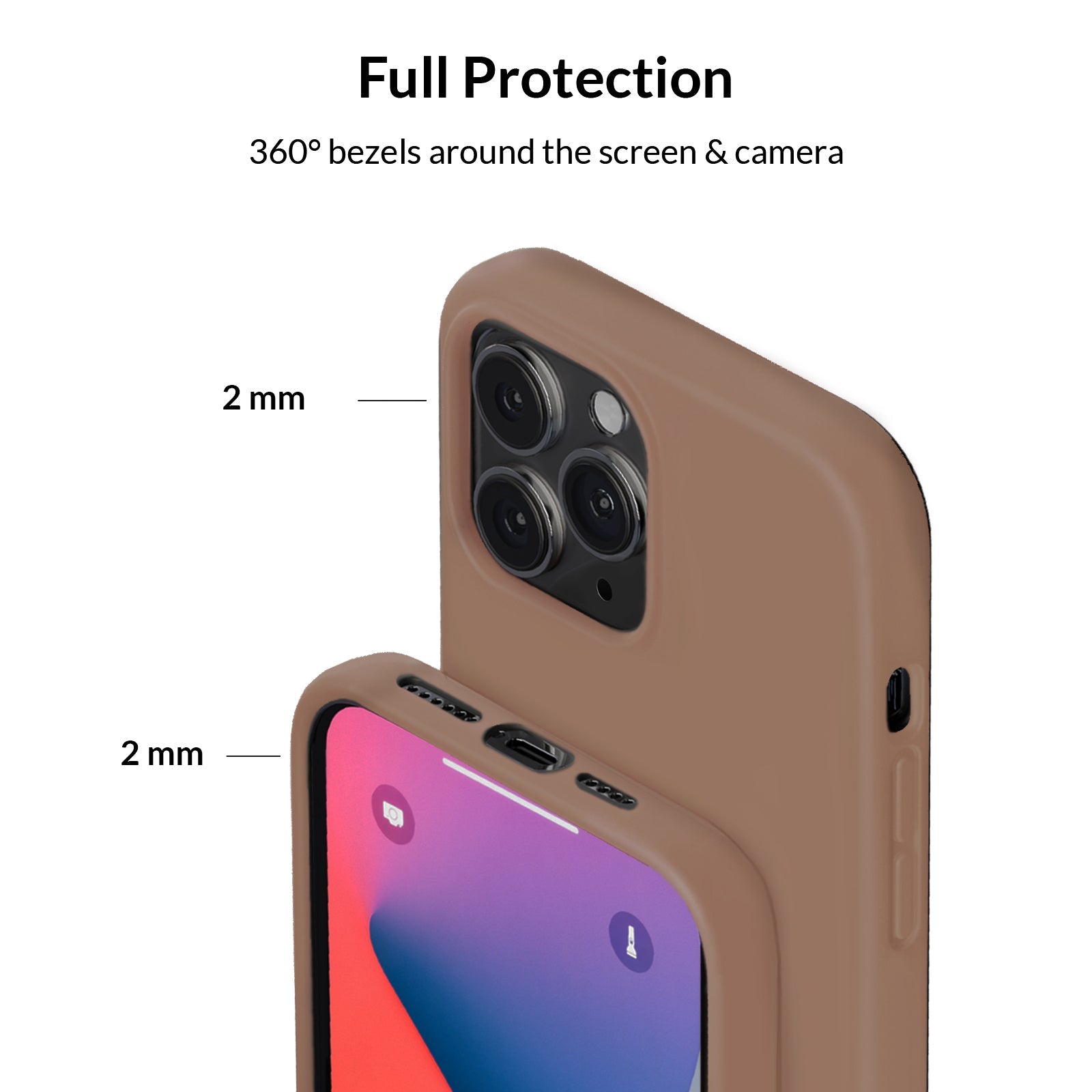 Brown Silicone iPhone Case