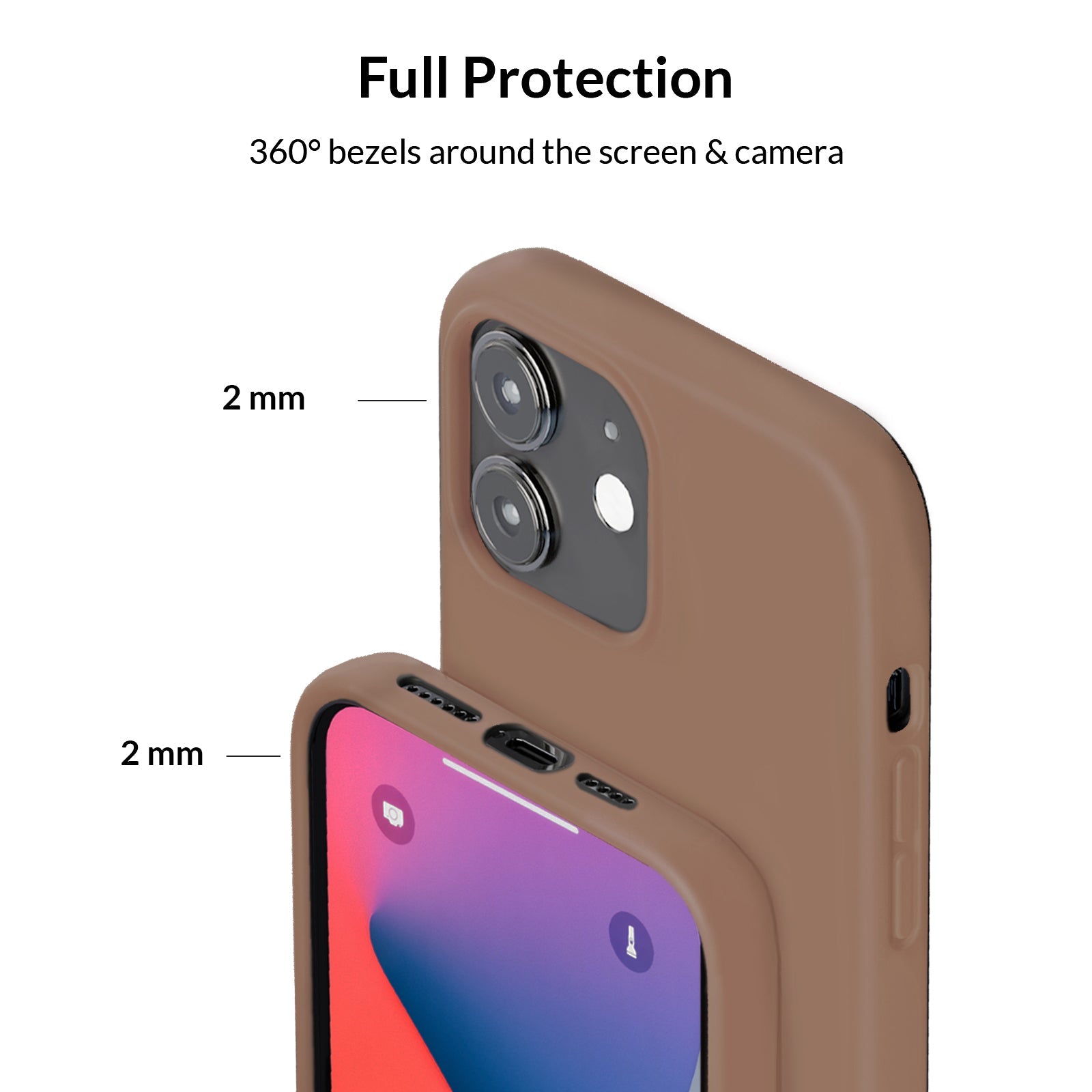 Brown Silicone iPhone Case