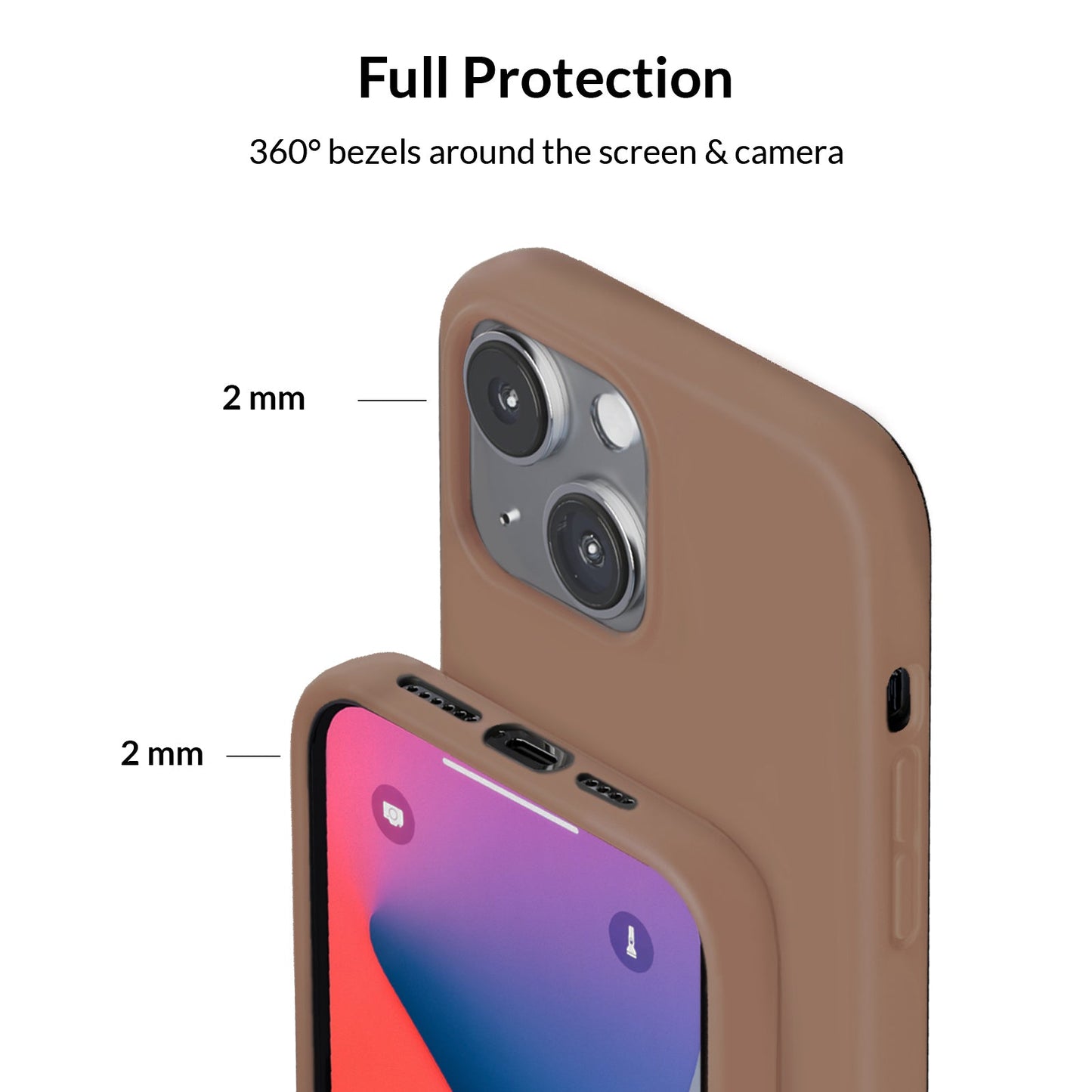 Brown Silicone iPhone Case