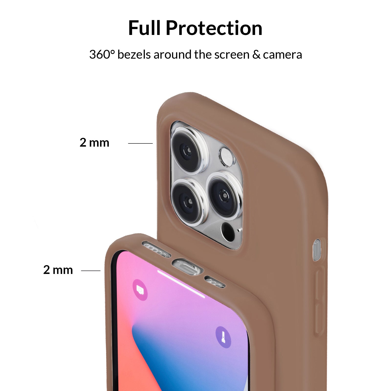 Brown Silicone iPhone Case