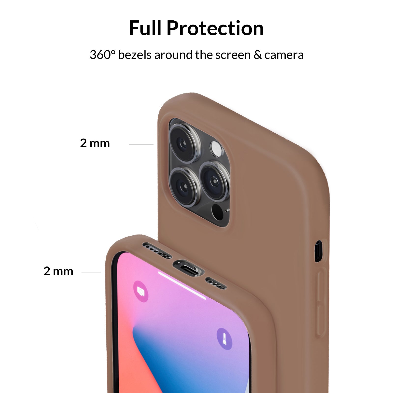 Brown Silicone iPhone Case