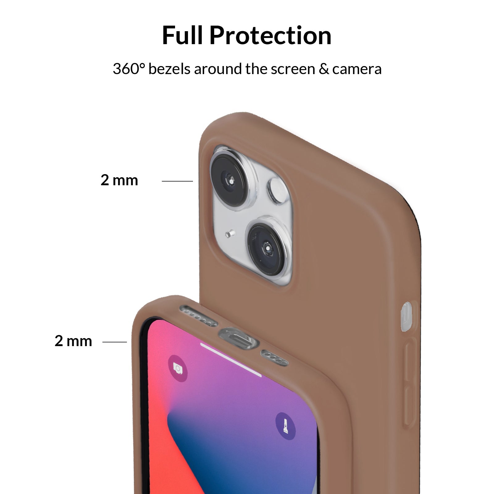 Brown Silicone iPhone Case