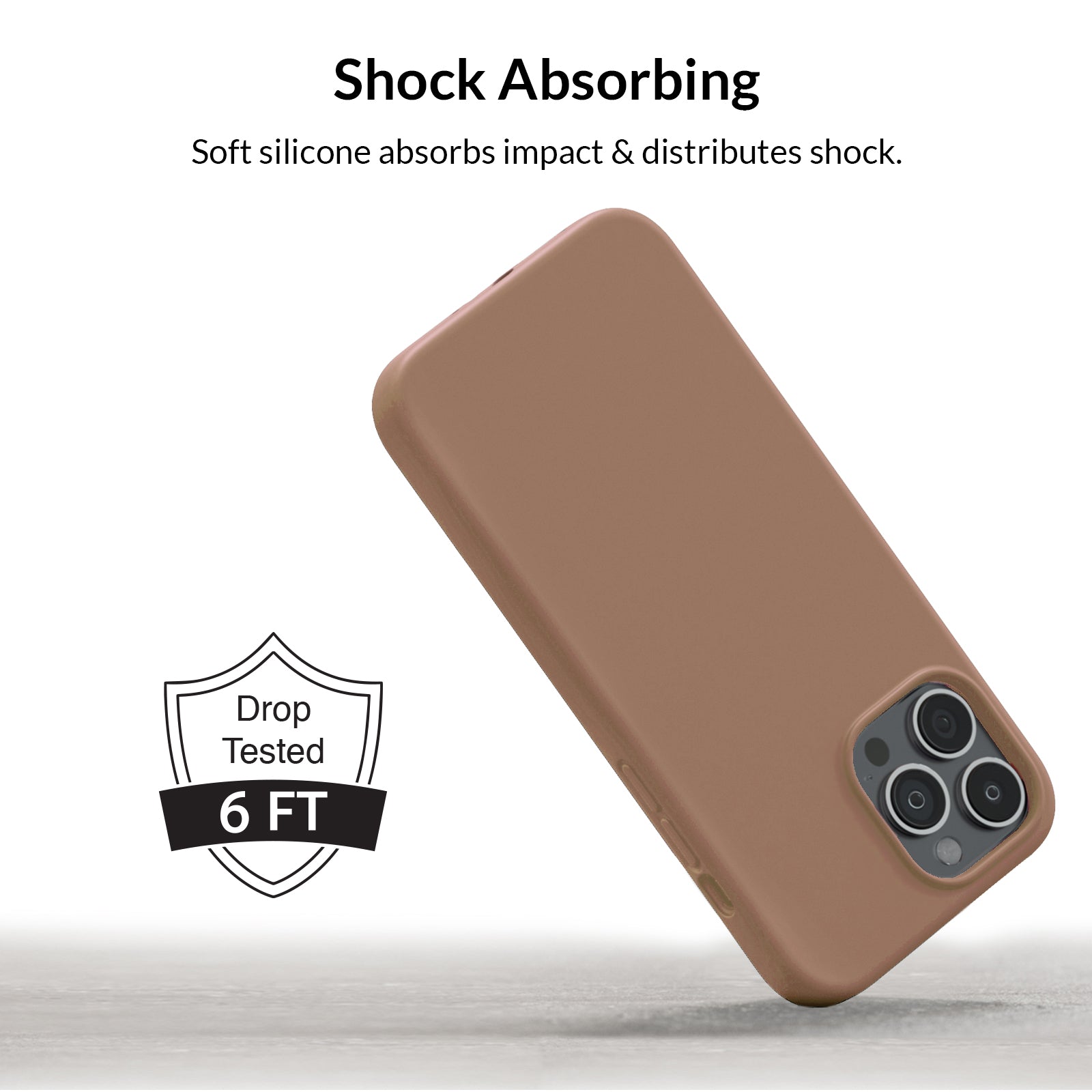 Brown Silicone iPhone Case