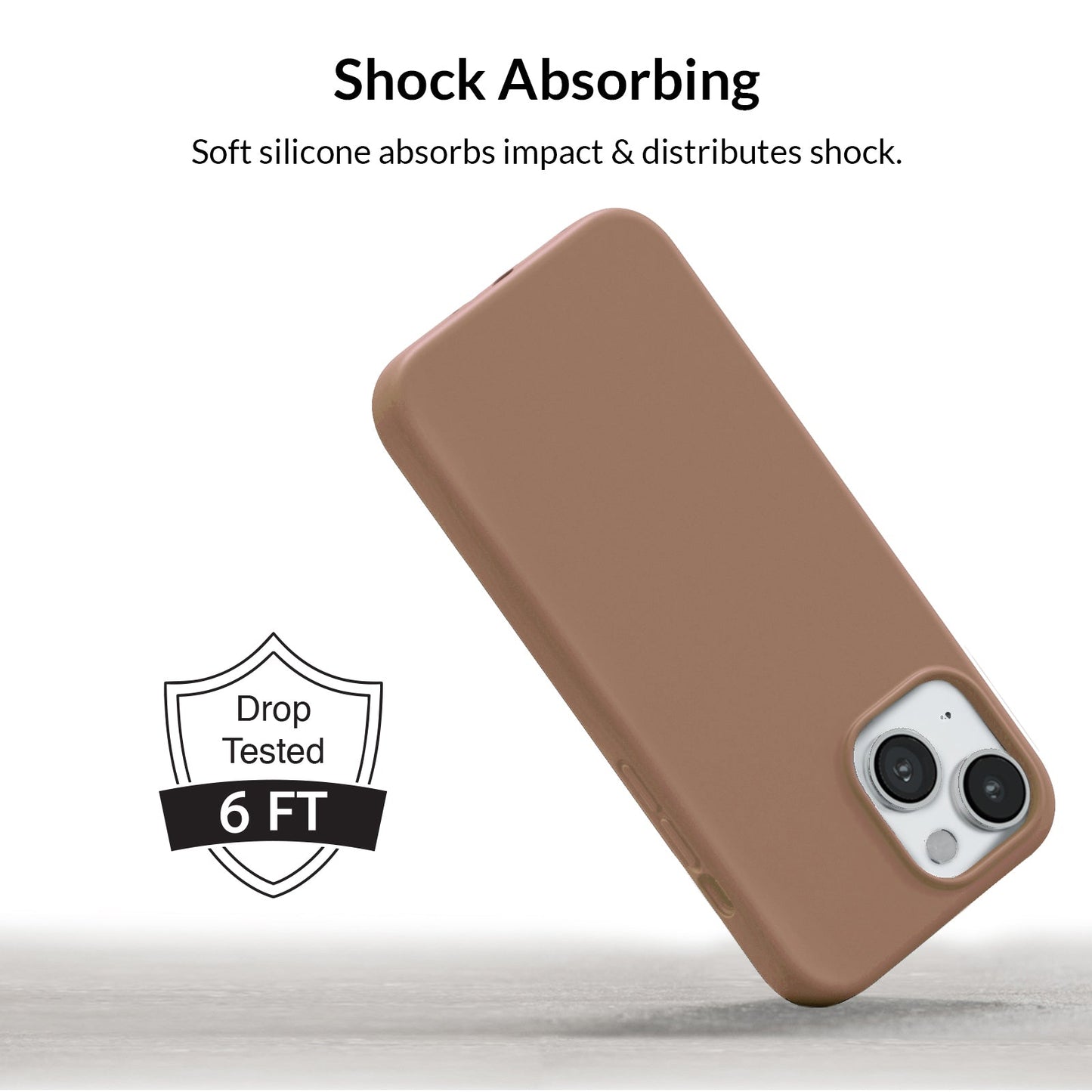 Brown Silicone iPhone Case
