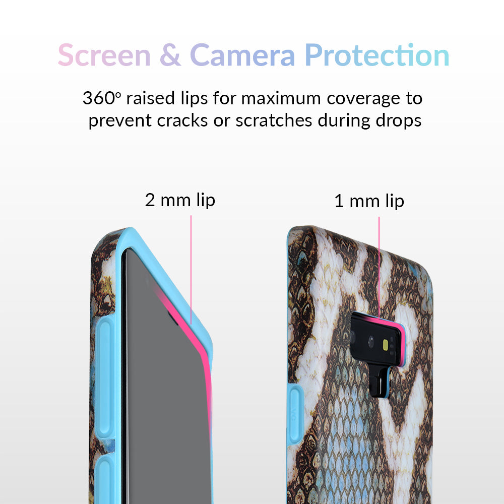 Blue Snakeskin Samsung Galaxy Case