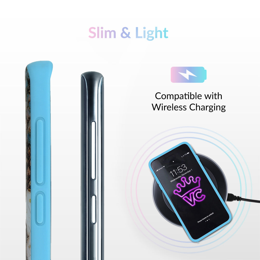 Blue Snakeskin Samsung Galaxy Case