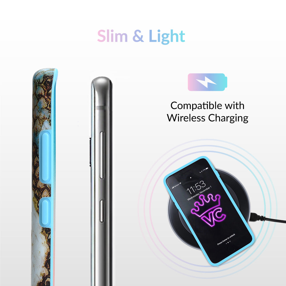 Blue Snakeskin Samsung Galaxy Case