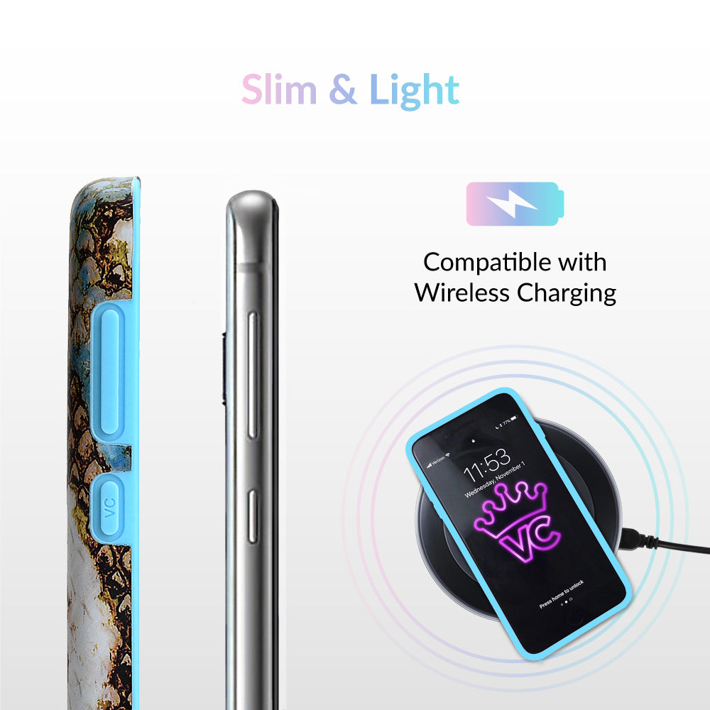 Blue Snakeskin Samsung Galaxy Case