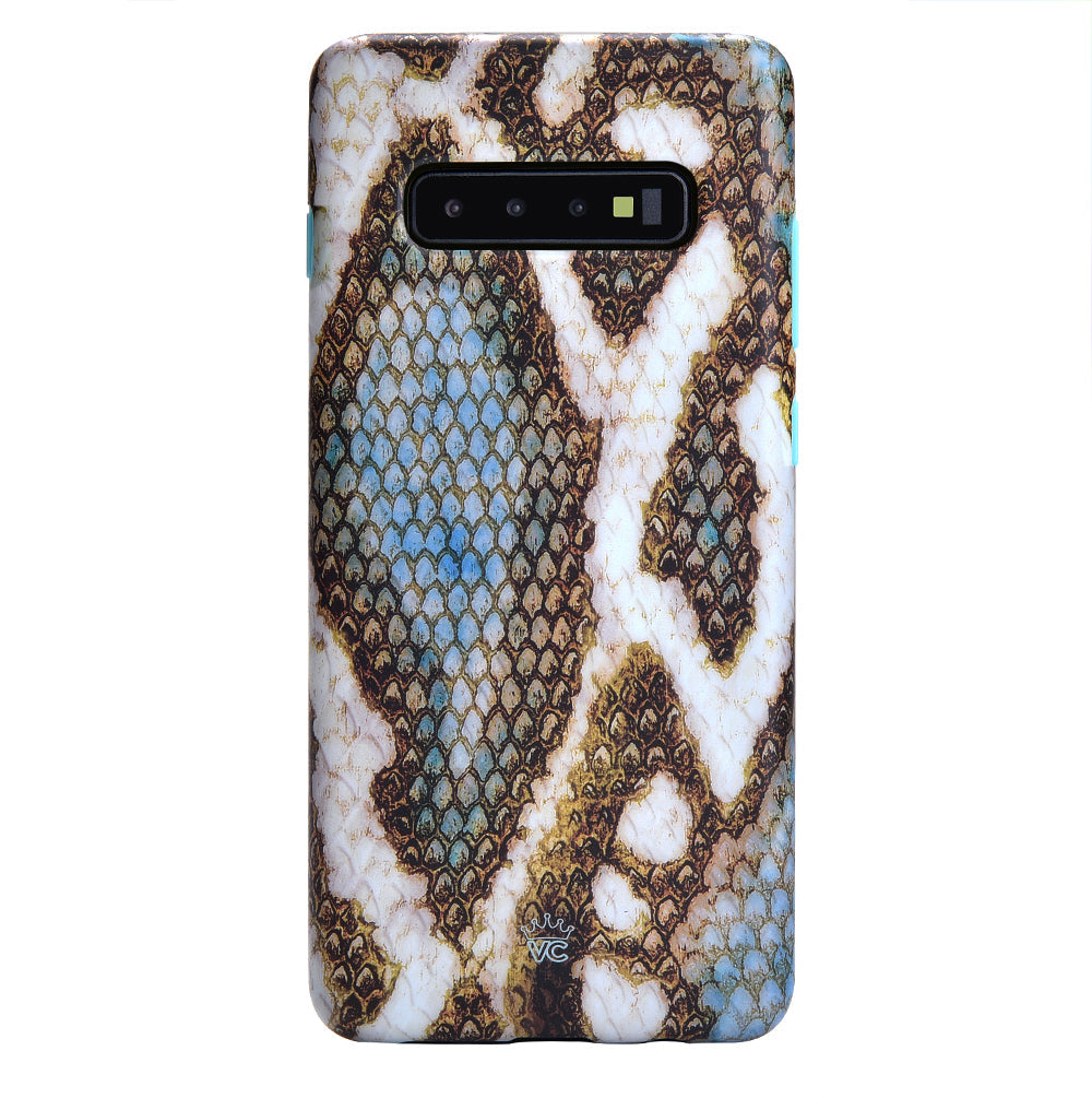 Blue Snakeskin Samsung Galaxy Case
