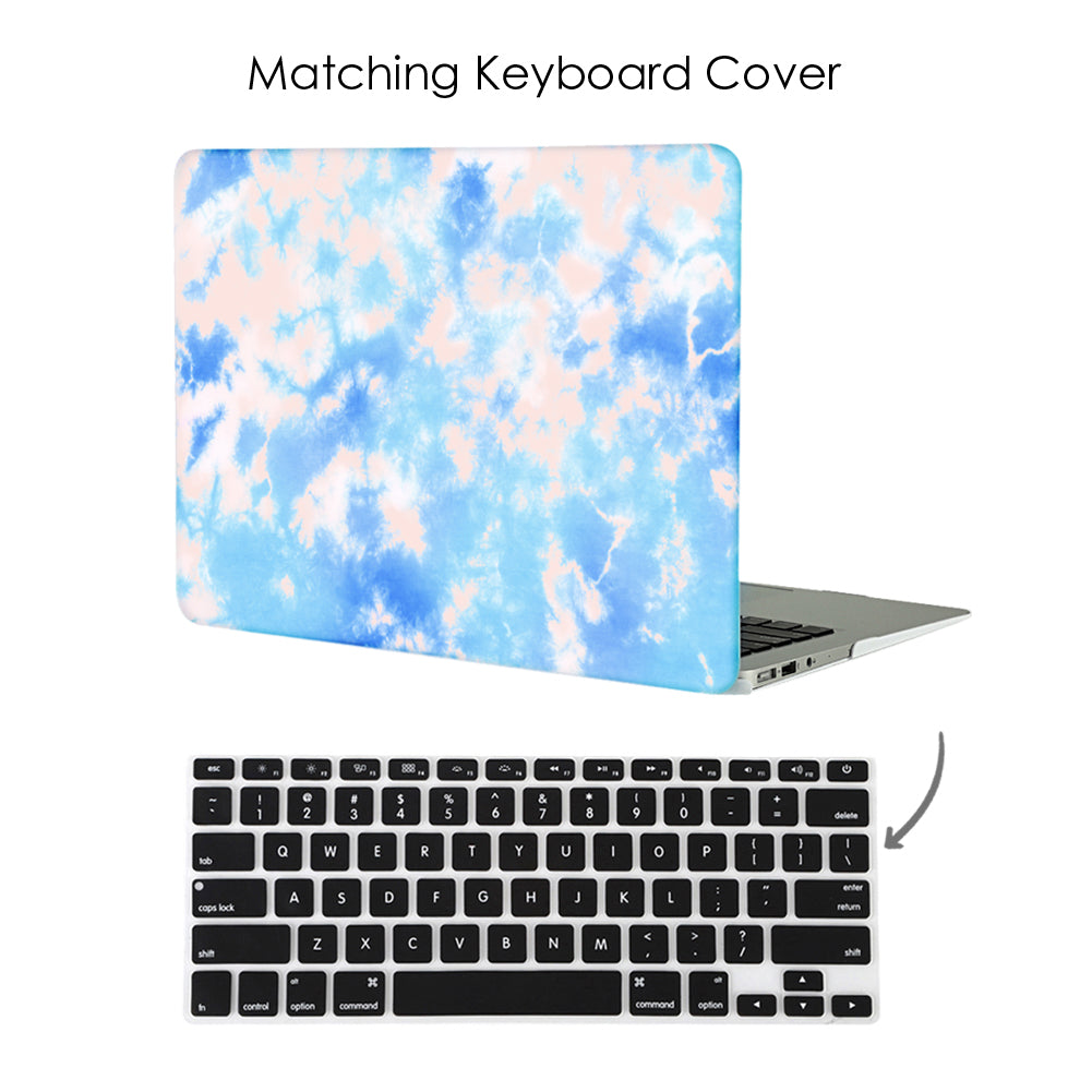 Blue Tie Dye MacBook Case