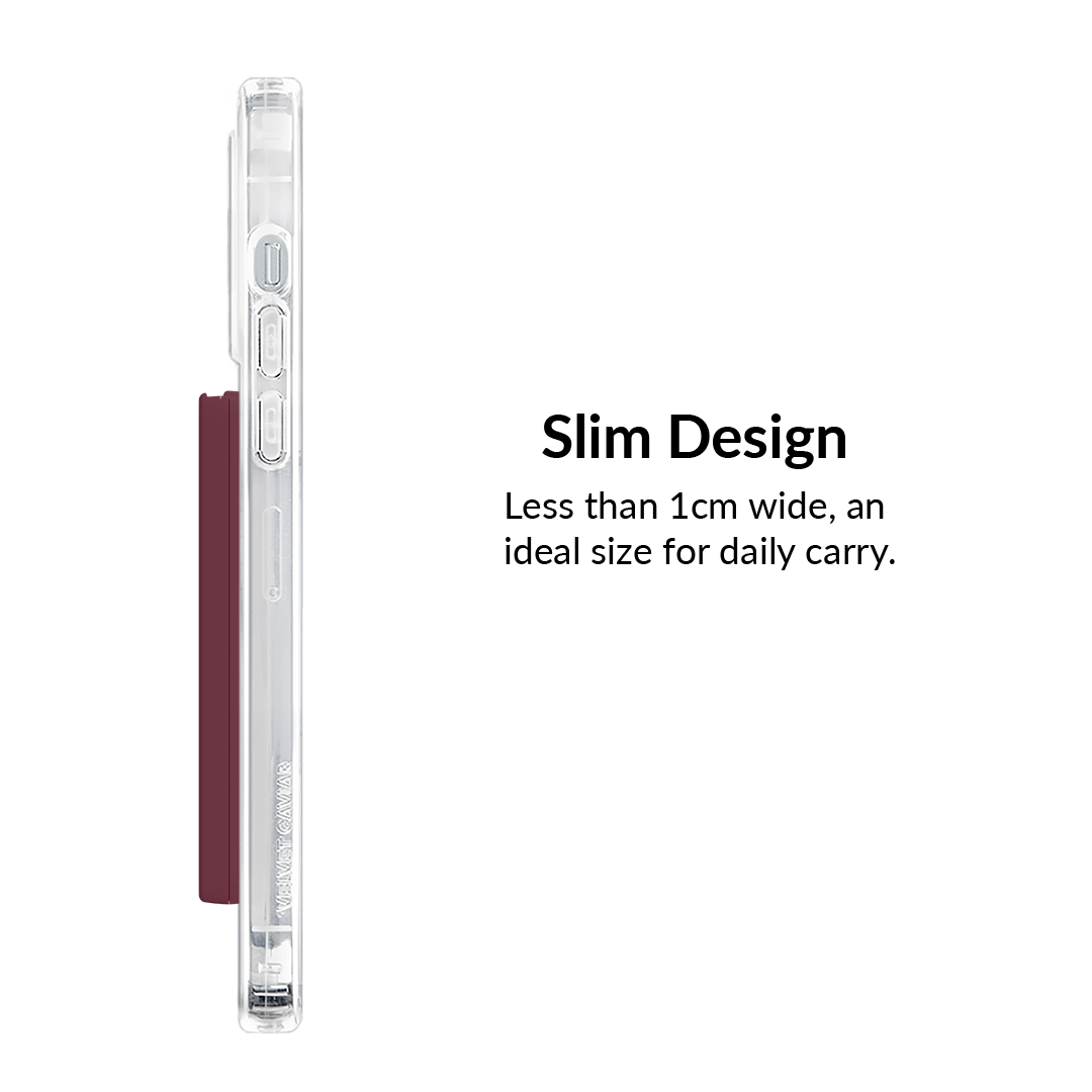 Burgundy 1990 MagSafe Wallet